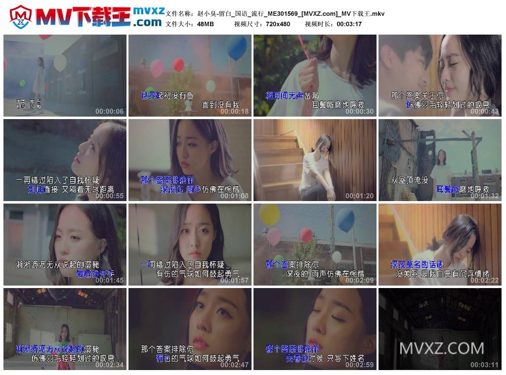 赵小臭-留白_国语_流行_ME301569